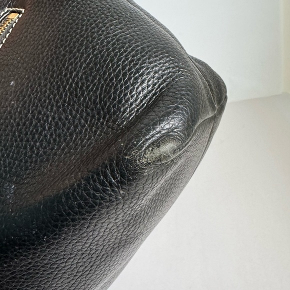 Dooney & Bourke Mary Hobo Bag Black Pebbled Leather Shoulder Purse Handbag Vtg - Picture 8 of 14